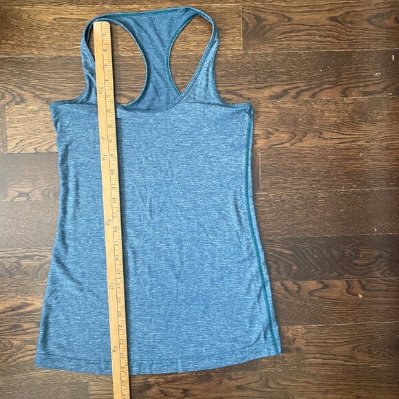 Lululemon Cool Racerback Tank Top Heathered Blue-Women’s Size 6 - Picture 5 of 5